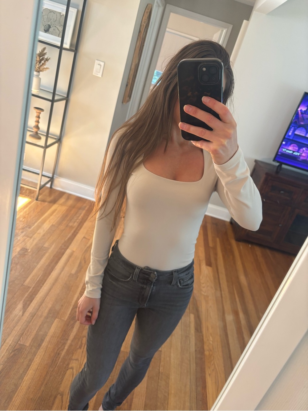 Abercrombie & Fitch Long-Sleeve bodysuit XS
